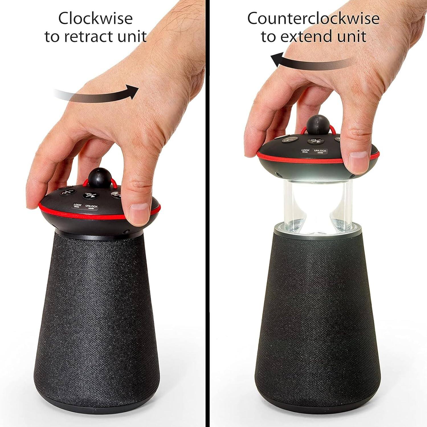 Clockwise to retract unit  
Counterclockwise to extend unit