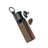 Skullcandy - Method 360 ANC True Wireless Noise Cancelling Earbuds - Leopard - Front_Zoom
