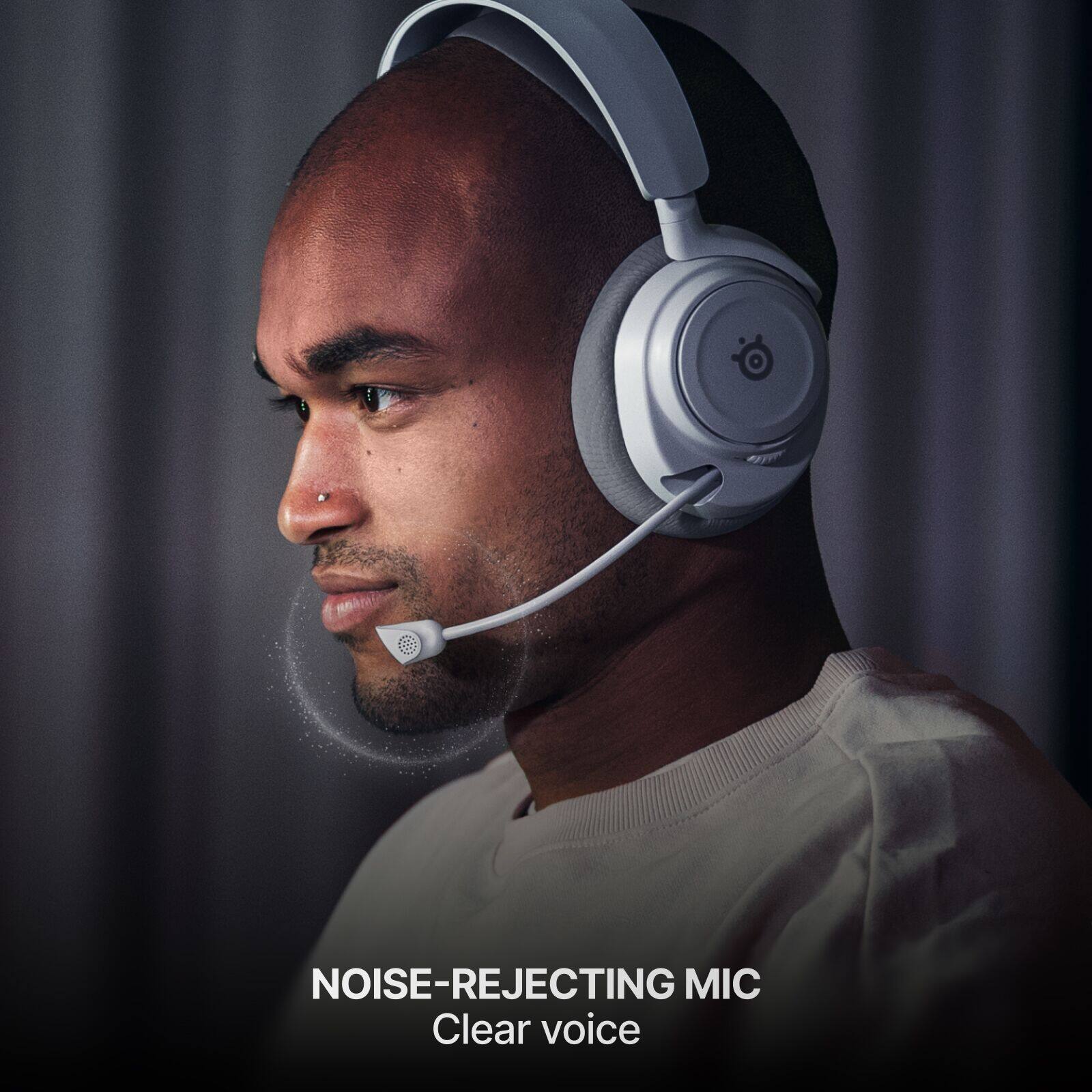 NOISE-REJECTING MIC  
Clear voice