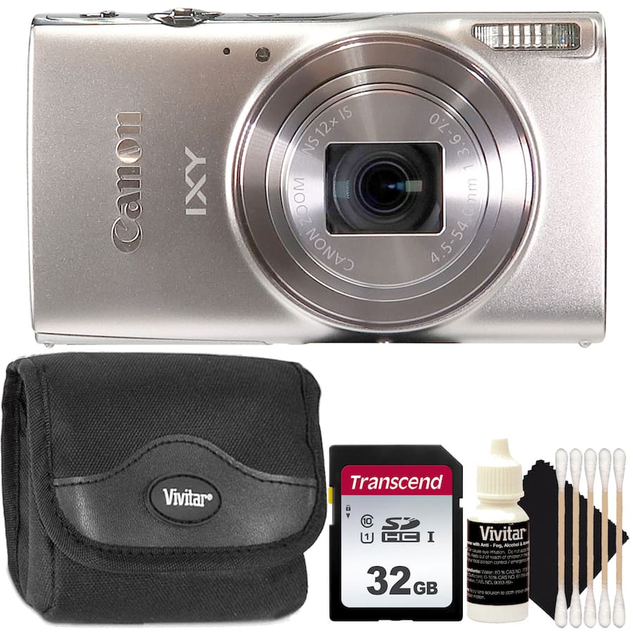 Canon Powershot IXY 650 20.2MP Digital Camera (Silver) Starter Kit Canon Powershot IXY 650 20.2MP Digital Camera (Silver) Starter Kit