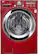 Front. LG - SteamWasher 4.0 Cu. Ft. 9-Cycle Ultralarge-Capacity High-Efficiency Steam Front-Loading Washer - Wild Cherry Red.