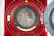 Alt View Standard 4. LG - SteamDryer 7.3 Cu. Ft. 9-Cycle Ultralarge-Capacity Steam Electric Dryer - Wild Cherry Red.