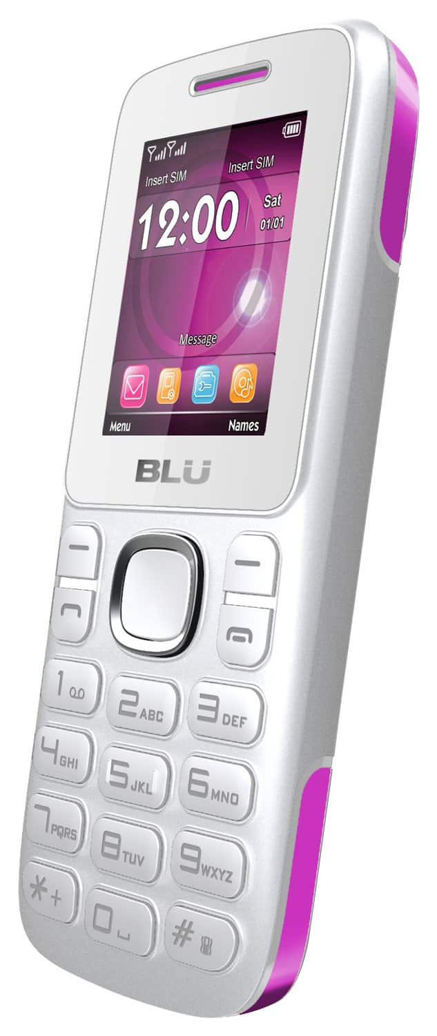 Best Buy: BLU Jenny TV 2.8 T176T Cell Phone (Unlocked) White/Pink T176T ...