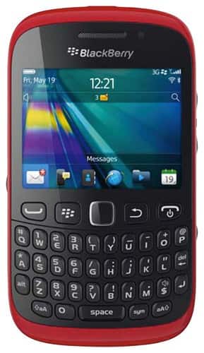 Front Standard. BlackBerry - 9320 Cell Phone (Unlocked) - Red.