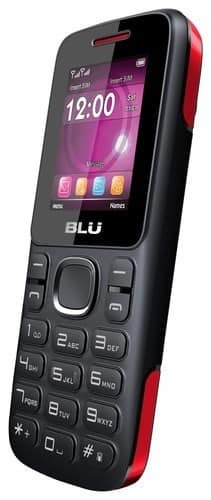 BLU - Jenny TV 2.8 T176T Cell Phone (Unlocked) - Black/Red-Front_Standard 