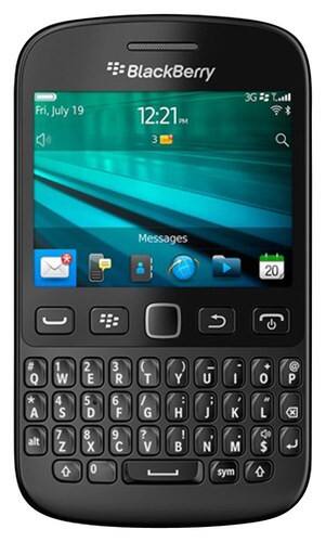 Front Standard. BlackBerry - 9720 Cell Phone (Unlocked) - Black.