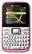Front Standard. Motorola - MOTOKEY Mini Cell Phone (Unlocked) - White/Pink.