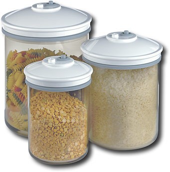 FoodSaver T02-0052-01 Round Canister Food Storage Set 
