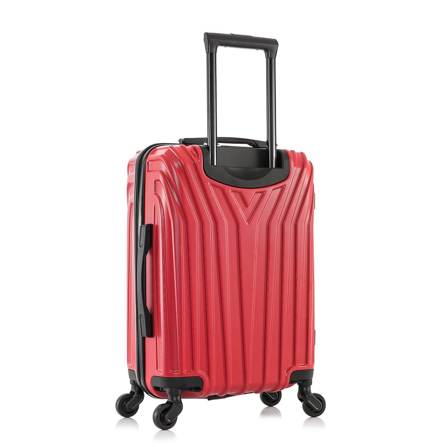 Alt View 1. InUSA - Vasty Lightweight Hardsde Spinner Luggage 20" Carry-On - RED.