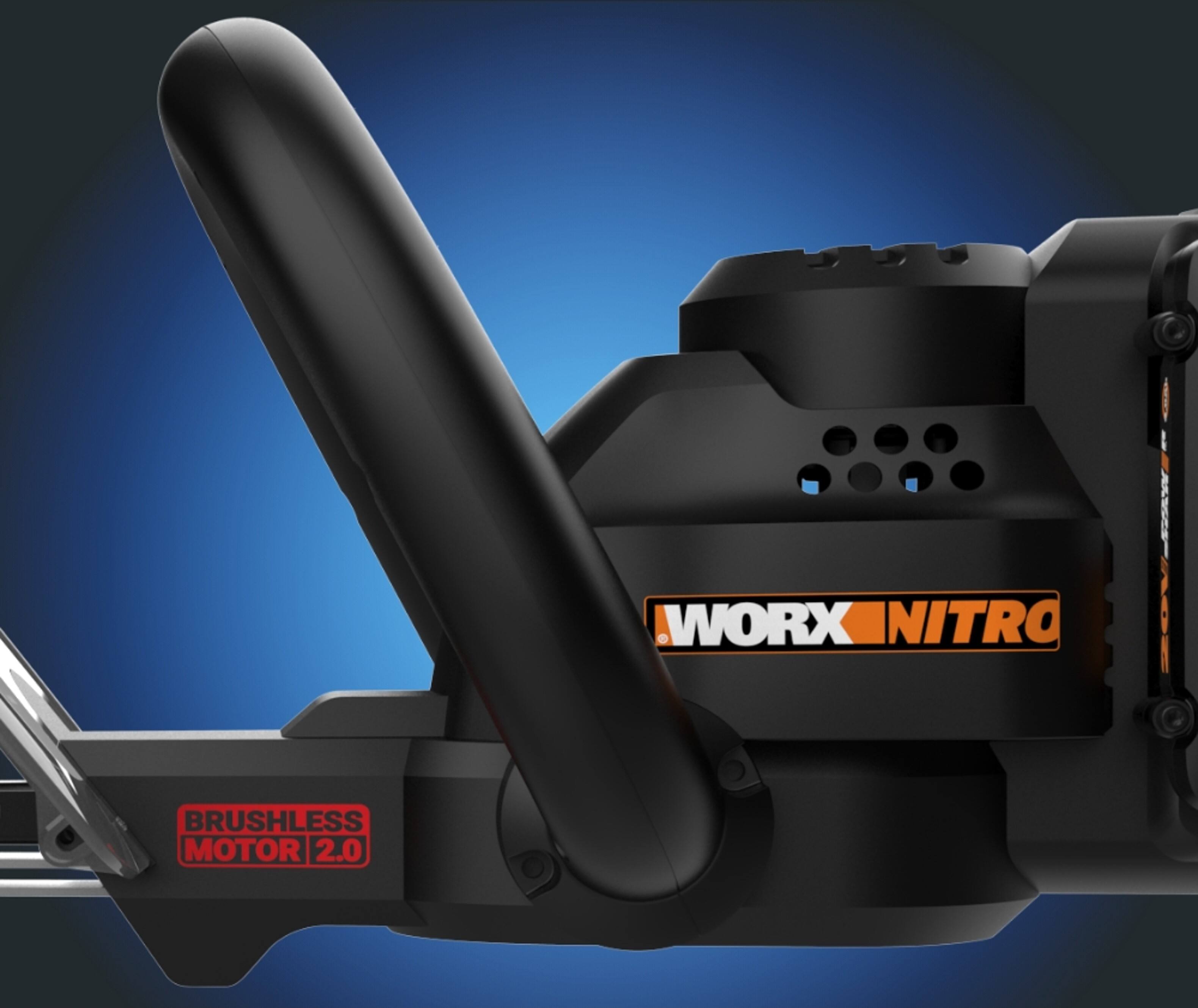 Alt View 11. WORX - 40V 24" Cordless Hedge Trimmer (2 x 2.0 Ah Batteries & 1 x Charger) - Black.