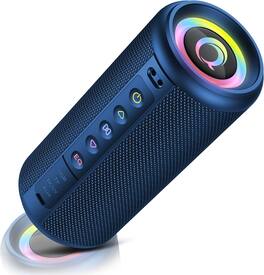 Dazzed Corner - Portable Bluetooth Speaker with 20W HD Loud Stereo Sound - Black