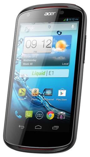 Front Standard. Acer - Liquid Z2 Cell Phone (Unlocked) - Black.