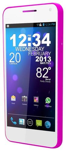 Front Standard. Blu - Vivo 4.3 D910a Cell Phone (Unlocked) - Pink.