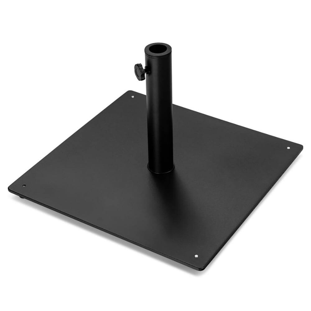 Front. Pefilos - Steel Heavy Duty Patio Market Umbrella Base with 3 Adapters for Backyard Patio Market Table Umbrella - Black.