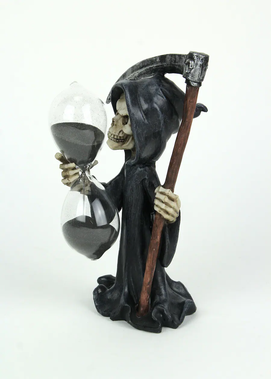 Everspring Import Co. Time's Up! Gothic Grim Reaper Decorative Statue ...