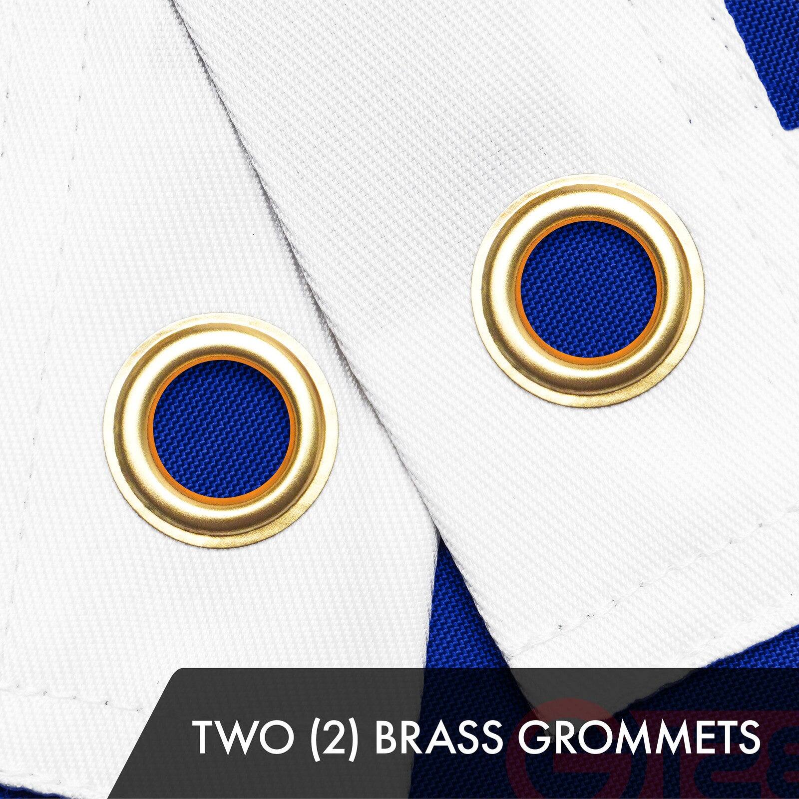 TWO (2) BRASS GROMMETS