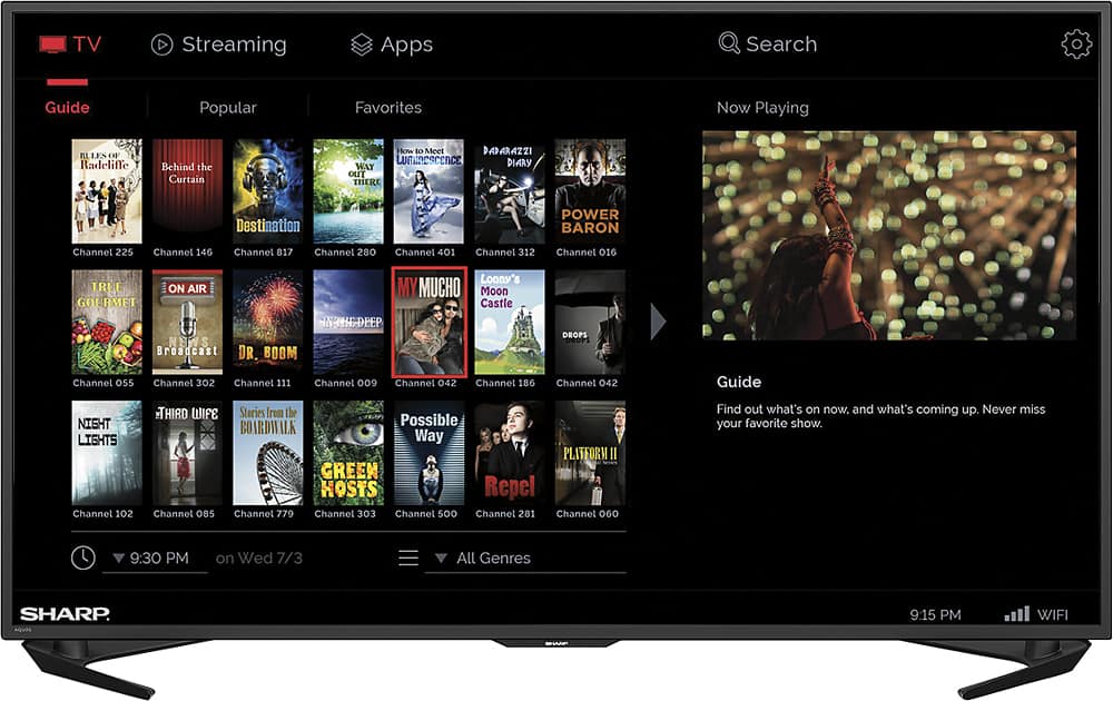 Alt View 11. Sharp - 50" Class (49.6" Diag.) - LED - 2160p - Smart - 4K Ultra HD TV - Black.