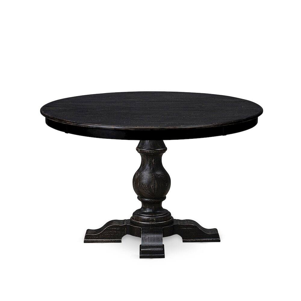 Alt View 3. East West Furniture - Dining Room Table - Black.