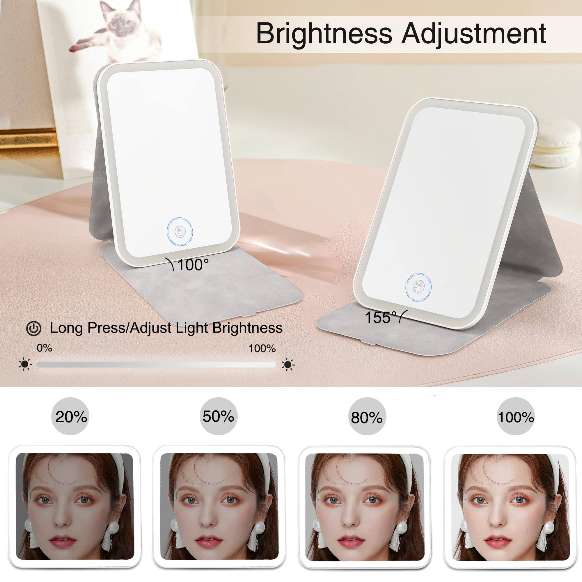 Brightness Adjustment

Long Press/Adjust Light Brightness

0% 20% 50% 80% 100%

100° 155°
