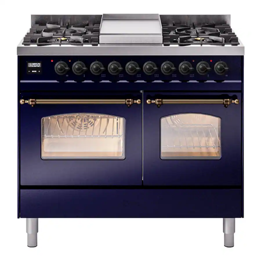 2 Range Dimensions ILVE Nostalgie II Series 40 in. Dual Fuel Range with 6 Sealed Burners ...