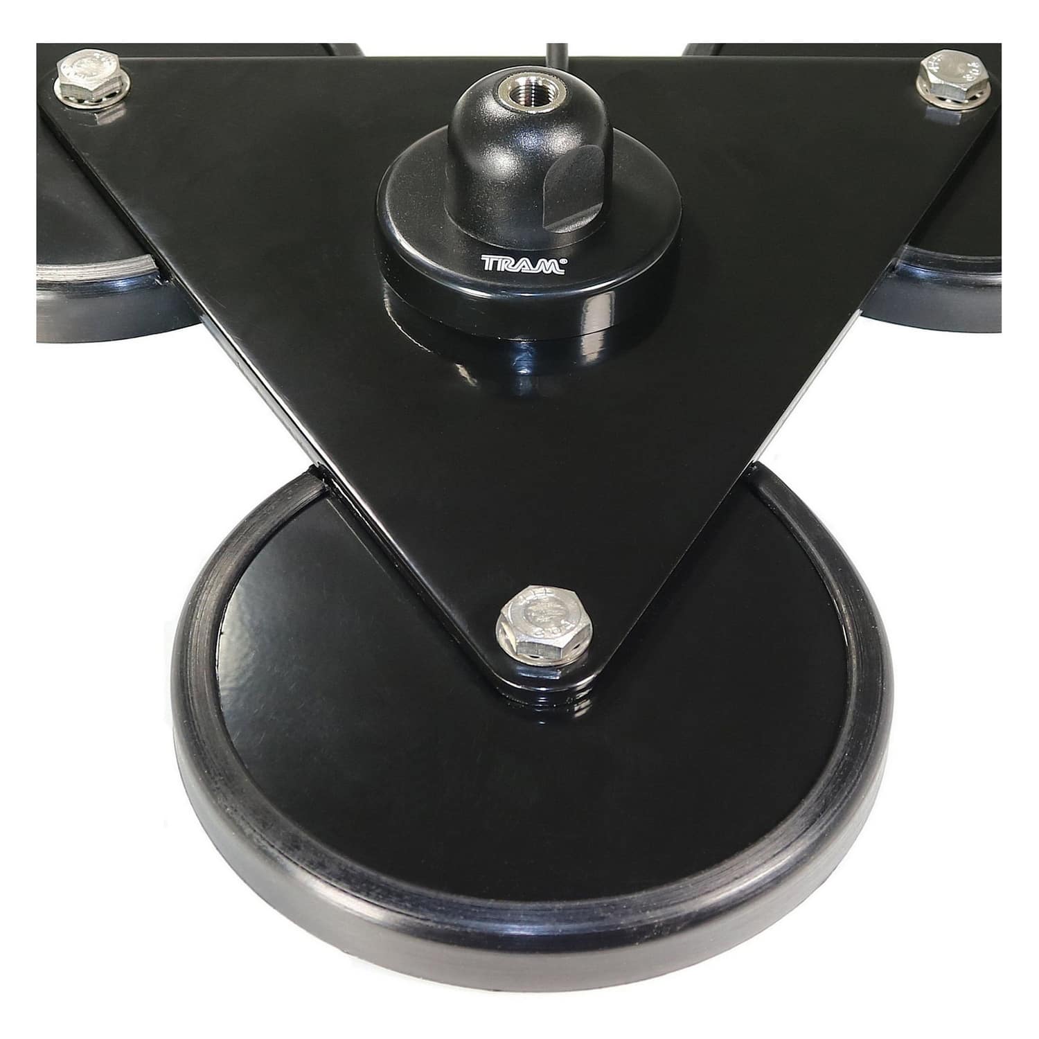 Tram 5 Inch Tri Magnet CB Antenna Mount with Rubber Boots and 18