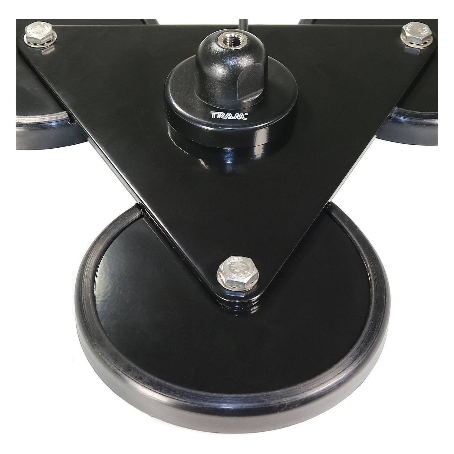 Alt View 3. Tram - Tram 269 5-inch Tri-magnet Cb Antenna Mount With Rubber Boots And 18-foot Rg58a/u Coaxial Cable - Black.