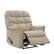Angle. ProLounger - Cooper Tufted Back Extra Large Low-Pile Velour Wall Hugger Reclining Chair - Barley Tan.