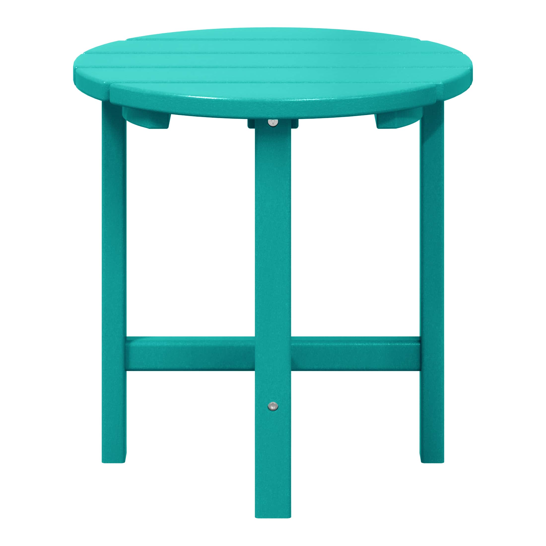 WestinTrends - Dylan Adirondack Round Outdoor Side Table - Turquoise