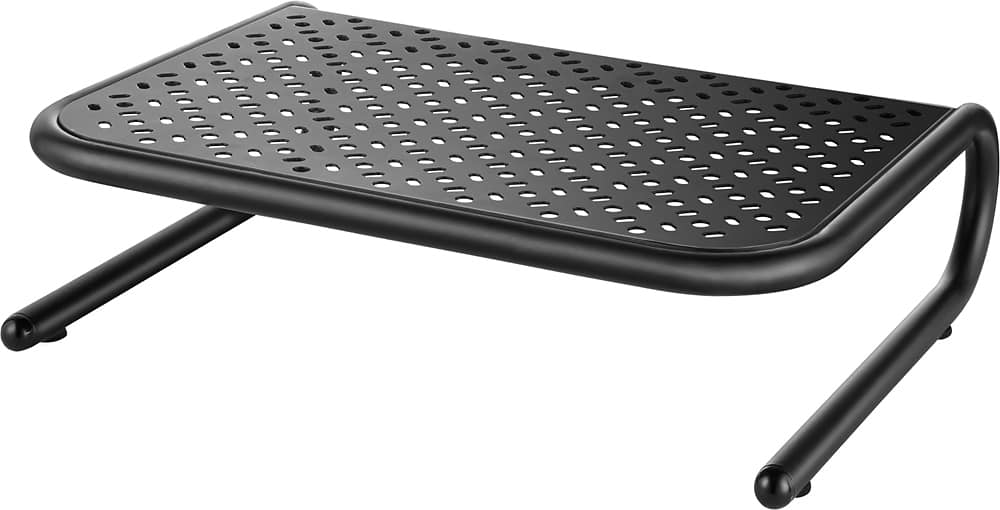 Left. Insignia™ - Computer Monitor Riser - Black.