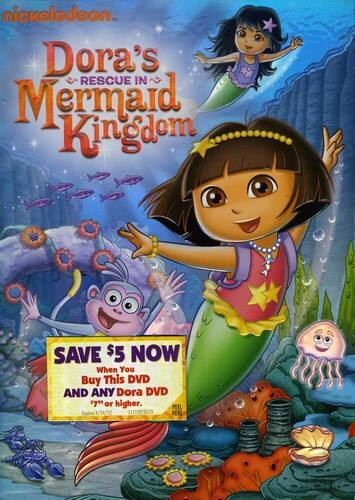 Front. Dora the Explorer - Dora's Rescue in the Mermaid Kingdom   - DVD.