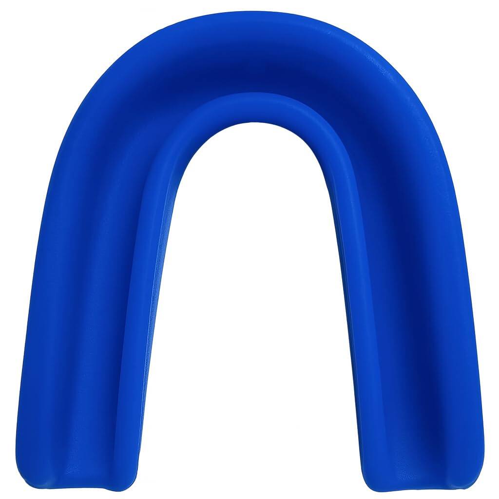 Alt View 1. Amber Sporting Goods - Breathable Boil & Bite MMA Mouth Guard for Boxing & Wrestling, Super Tough Combat Mouthpiece – Blue - Blue.