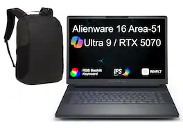 Alienware - 16 Area-51 AA16250 Laptop 16.0 WQXGA Display (Ultra 9- 275HX, 64GB, 4TB SSD, Win 11 Pro) w/17in Backpack - Liquid Teal