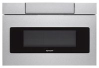 Sharp - 24" 1.2 Cu. Ft. Built-in Microwave Drawer - Stainless Steel - Front_Zoom