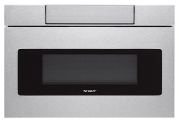 Sharp - 24" 1.2 Cu. Ft. Built-in Microwave Drawer - Stainless Steel - Front_Zoom