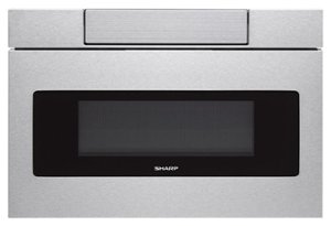 Sharp - 24" 1.2 Cu. Ft. Built-in Microwave Drawer - Stainless steel