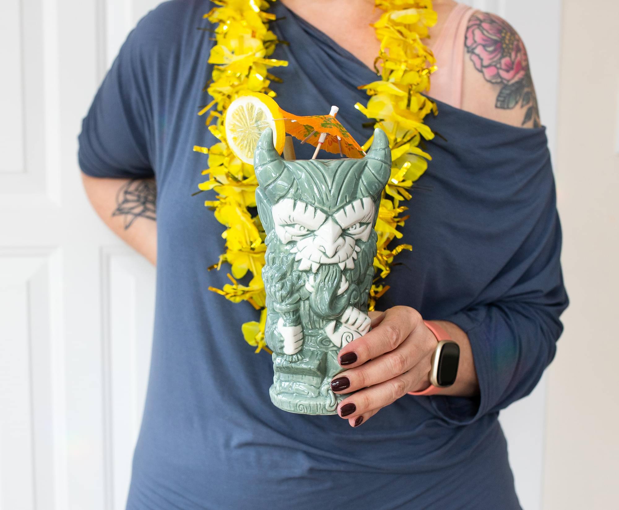 Alt View 10. Toynk - Geeki Tikis Krampus Ceramic Mug | Holds 18 Ounces - Green.