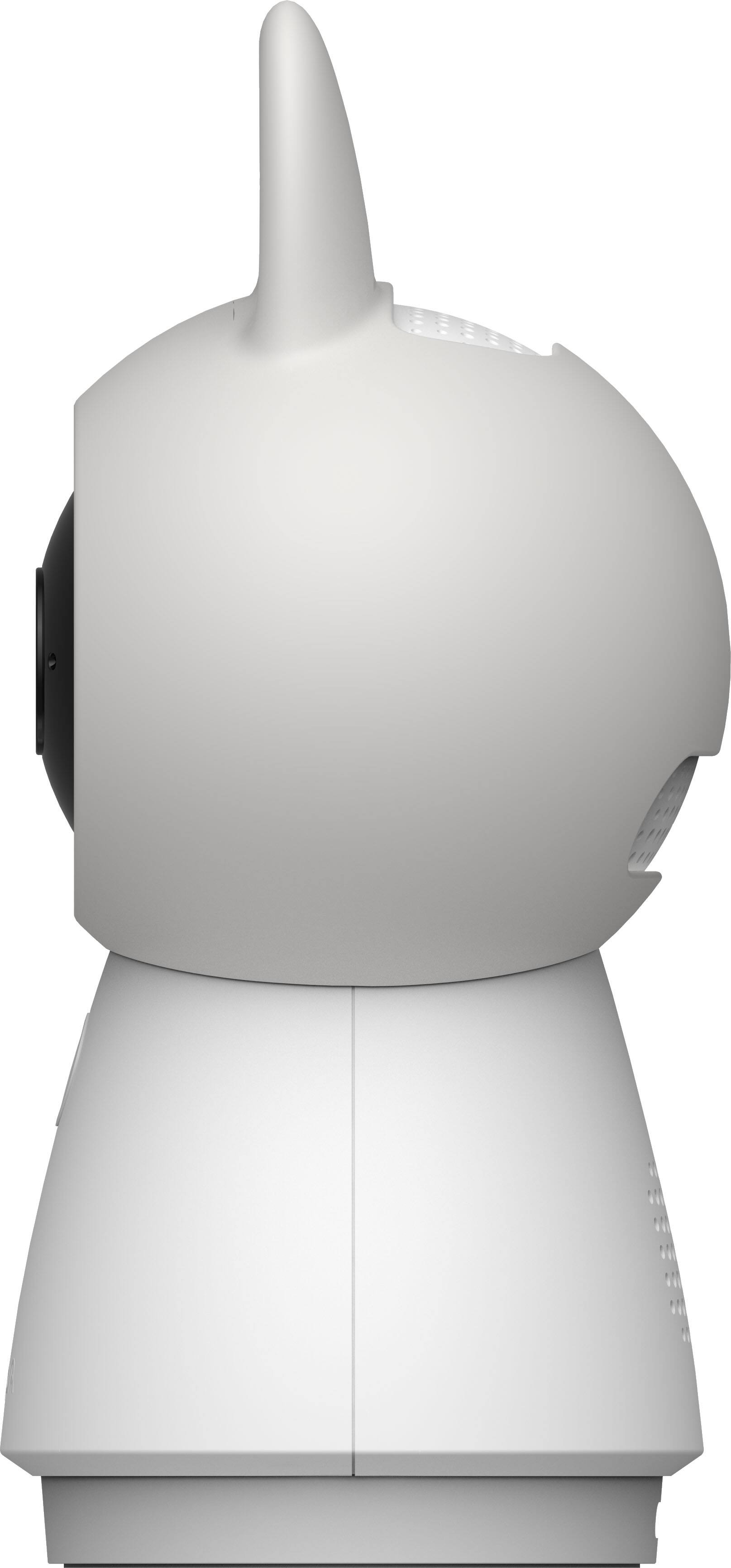 Alt View 5. Aqara - 4K Dual-Lens Camera Hub G350, Indoor Camera 9X Zoom, 360° Pan/Tilt, AI Auto-Tracking, Face/Gesture Rec, 512 GB Storage - White.