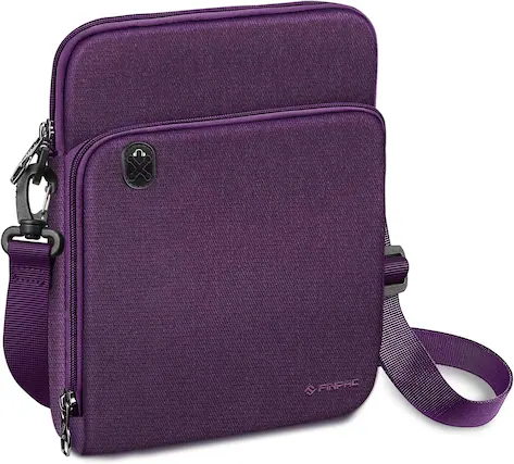 Front. Fintie - 11 inch Tablet Sleeve Case, Briefcase Shoulder Bag | Fits for 11 inch iPad (A16) 2025/11" iPad Air (M2 M3 M4) 2024 2025 - Purple.