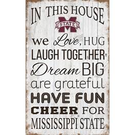 Fan Creations - Mississippi State Bulldogs 11'' x 19'' Team In This House Sign - Multicolor
