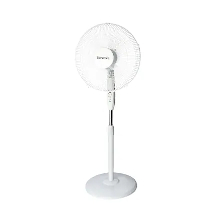 Front. Kenmore - Digital Pedestal Fan - White.