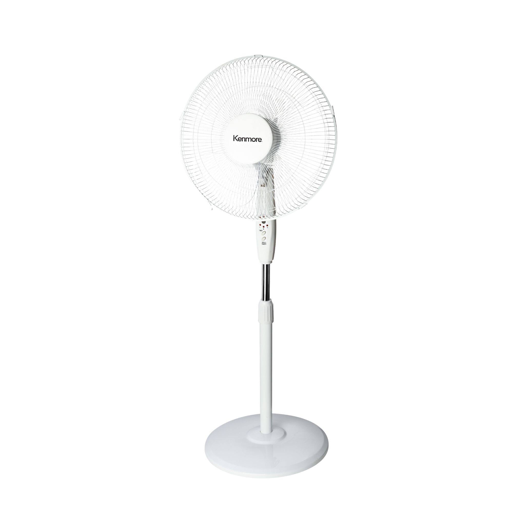 Front. Kenmore - Digital Pedestal Fan - White.