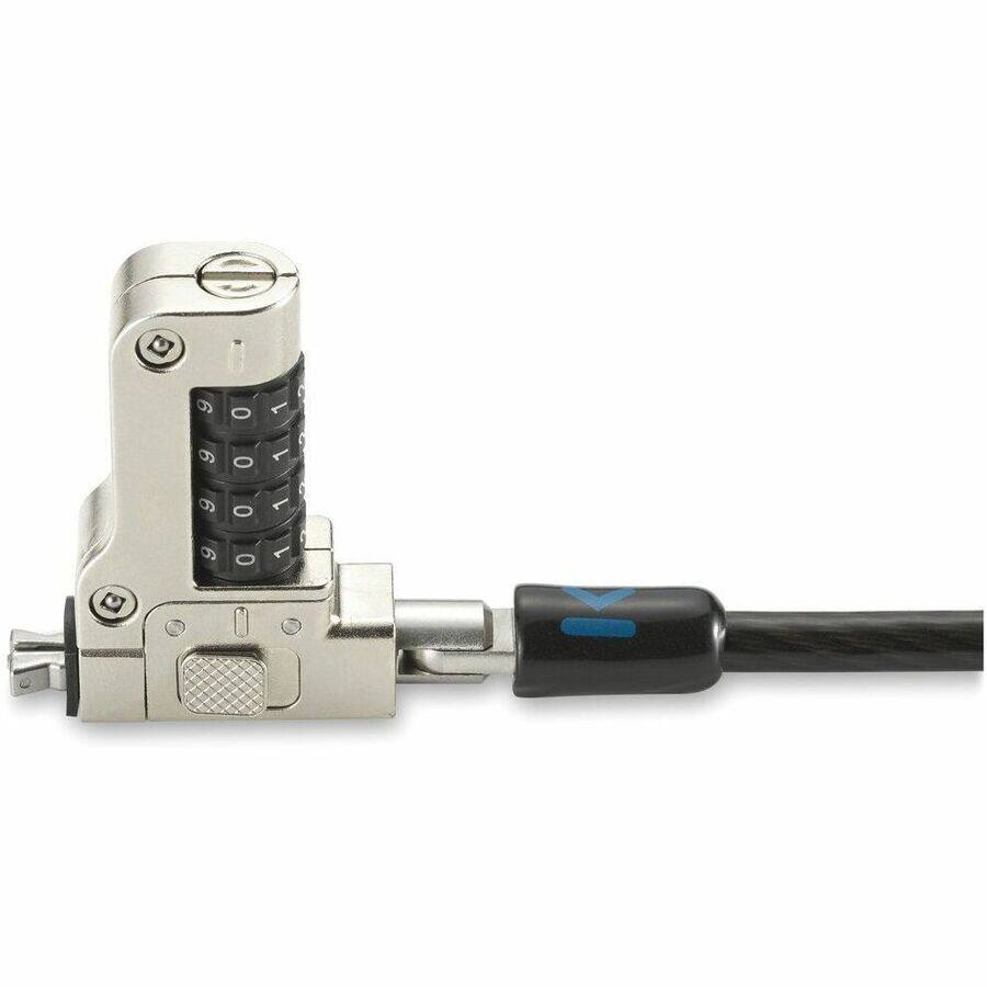 Alt View 7. Kensington - Kensington Slim N17 2.0 Combination Laptop Lock for Wedge-Shaped Slots - 5.91 ft Cable - Resettable - 4-wheel.