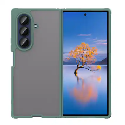 Front. Sahara - Venture Series Matte Case for Samsung Galaxy Z Fold7 - Cactus Green.