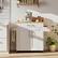 Alt View 4. Costway - Costway Rolling Kitchen Island Cart Storage Cabinet w/ Towel & Spice Rack - White.