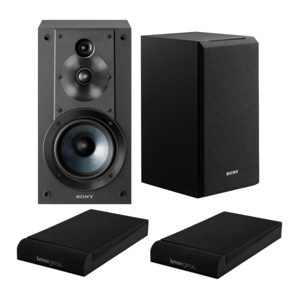 Sony SSCS5 3 Way 3 Driver Bookshelf Speaker System with Isolation