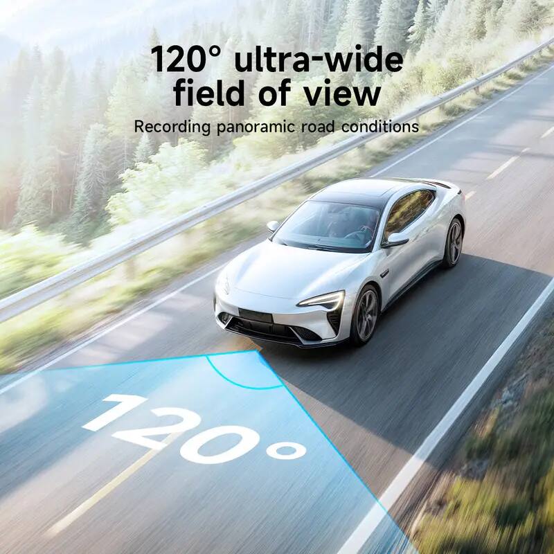 120° ultra-wide field of view  
Recording panoramic road conditions