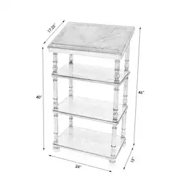 Butler Specialty - Alden 4-Tier Library Stand - Medium Brown