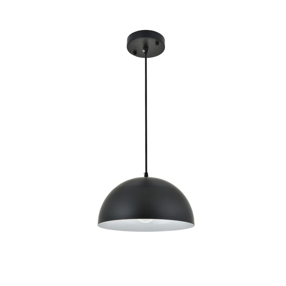 Alt View 8. Living District - Forte 1 light black Pendant - Black.