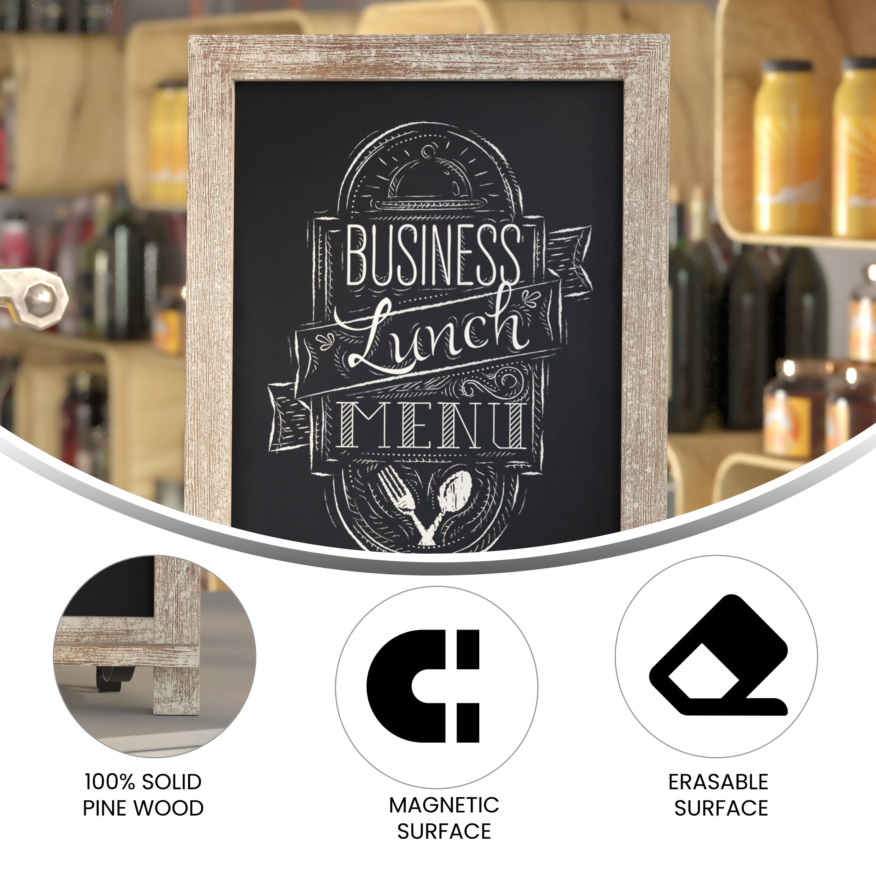 BUSINESS Lunch MENU

100% SOLID PINE WOOD

MAGNETIC SURFACE

ERASABLE SURFACE
