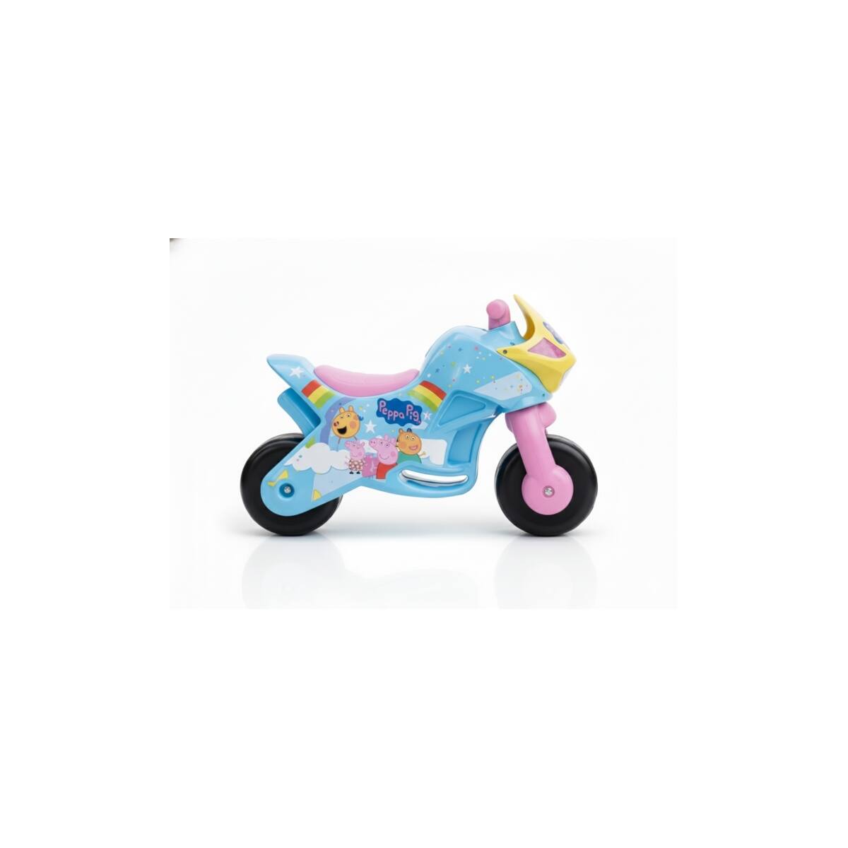 Angle. Best Ride On Cars - Peppa Pig foot-to-floor bike - Blue/Pink.